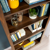 Halston 33.7” 5-Shelf Bookcase with Adjustable Shelves – Sindoori Mango  | Bibliothèque Halston de 33,7 po à 5 tablettes avec tablettes réglables - manguier Sindoori