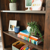 Halston 33.7” 5-Shelf Bookcase with Adjustable Shelves – Sindoori Mango  | Bibliothèque Halston de 33,7 po à 5 tablettes avec tablettes réglables - manguier Sindoori