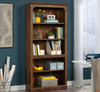 Halston 33.7” 5-Shelf Bookcase with Adjustable Shelves – Sindoori Mango  | Bibliothèque Halston de 33,7 po à 5 tablettes avec tablettes réglables - manguier Sindoori