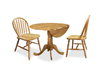 Hana Dining Chair, Wood, Slat-Back - Natural | Chaise de salle à manger Hana en bois avec dossier à lattes - naturelle
