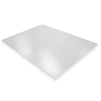 Rectangular PVC Hard Floor Mat – 35” x 47” - Clear 
