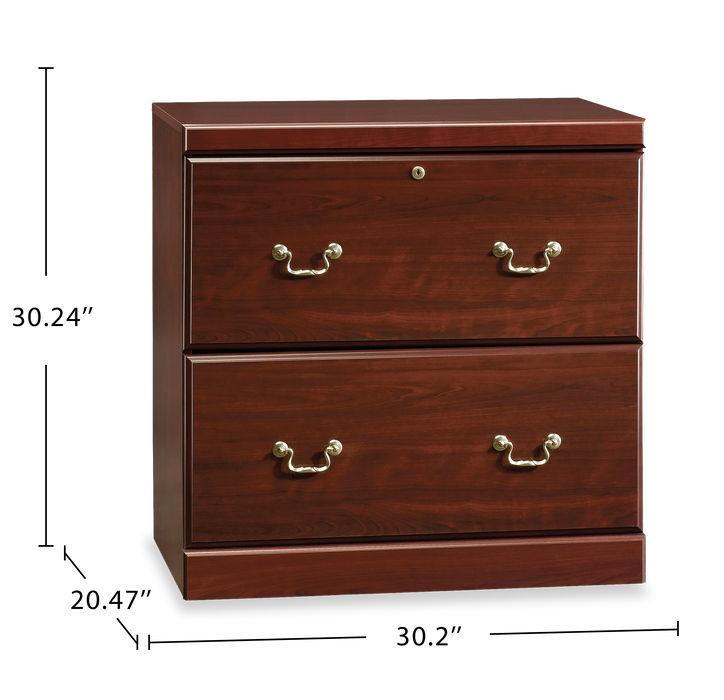 Heritage 30.2\" 2-Drawer Lateral Filing Cabinet – Classic Cherry
