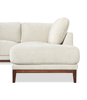 Horizon 2-Piece Right-Facing Fabric Sectional with Wood Base and Legs - Stone | Sofa sectionnel de droite Horizon 2 pièces en tissu avec base et pattes en bois - pierre
