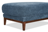 Horizon 44.09" Fabric Ottoman - Navy | Pouf Horizon de 44,09 po en tissu - bleu marine