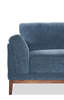 Horizon 2-Piece Right-Facing Fabric Sectional with Wood Base and Legs - Navy | Sofa sectionnel de droite Horizon 2 pièces en tissu avec base et pattes en bois - bleu marine