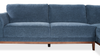 Horizon 2-Piece Right-Facing Fabric Sectional with Wood Base and Legs - Navy | Sofa sectionnel de droite Horizon 2 pièces en tissu avec base et pattes en bois - bleu marine