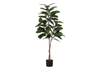 52” Artificial Indoor Rubber Tree in 5” Pot  | Hévéa artificiel de 52 po en pot de 5 po pour l’intérieur