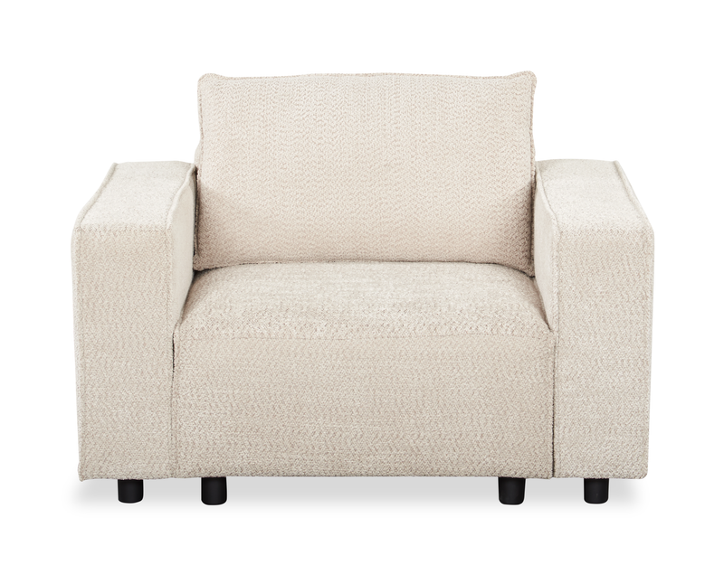 Infinity Modular Chenille Fabric Accent Chair – Taupe 