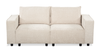 Infinity 2-Piece Modular Chenille Fabric Loveseat – Taupe | Causeuse modulaire Infinity 2 pièces en tissu de chenille - taupe