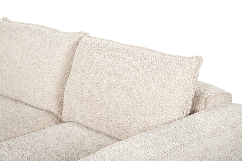 Infinity Modular 3-Piece Chenille Fabric Sofa Sectional – Taupe 