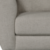 Iverly 38” Linen-Look Fabric Chair with Removable Back Cushion -Sand | Fauteuil Iverly de 38 po en tissu d’apparence lin avec coussin de dossier amovible - sable