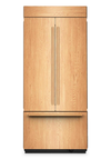 KitchenAid 36\" 20.8 Cu. Ft. Built-In French Door Bottom Mount Refrigerator - Panel Ready - KBFN536TPA
