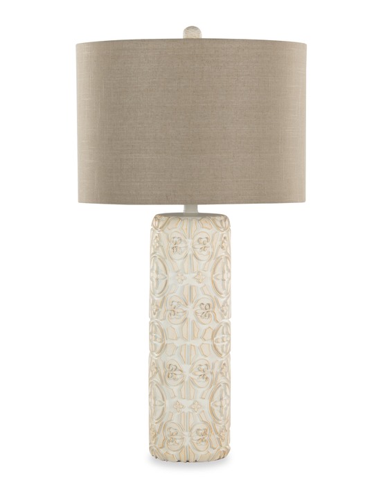 Lacey 16\" 2-Piece Table Lamp Set with Beige Linen-Look Shade – Brown