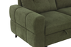 Laval 2-Piece Right-Facing Fabric Sleeper Sectional with Storage Chaise - Green | Sofa-lit sectionnel de droite Laval 2 pièces en tissu avec fauteuil long de rangement - vert