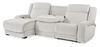 Shaquille O’Neal Home Legacy 3-Piece Left-Facing Power Reclining Sectional with Shaq-o-pedic Comfort - Grey  | Sofa sectionnel de gauche à inclinaison électrique Legacy de Shaquille O’Neal Home 3 pièces avec confort Shaq-o-pedic - gris