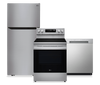 LG 3-Piece Kitchen Appliance Package - Platinum Silver and Stainless Steel