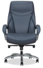 Shaquille O’Neal Home Maximos 29.5” Big & Tall High Back Executive Office Chair with Extended Headrest – Blue | Fauteuil président large et haut Maximos de Shaquille O’Neal Home de 29,5 po à dossier haut avec appuie-tête prolongé – bleu