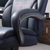 Shaquille O’Neal Home Maximos 29.5” Big & Tall High Back Executive Office Chair with Extended Headrest – Blue | Fauteuil président large et haut Maximos de Shaquille O’Neal Home de 29,5 po à dossier haut avec appuie-tête prolongé – bleu