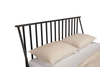 Milan Platform Bed with Headboard & Frame,  Mid-Century Modern, Black - Queen Size | Lit plateforme Milan de style moderne du milieu du 20e siècle avec tête de lit et cadre de lit, noir - format grand lit