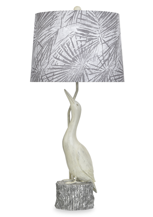 Misty 12\" Table Lamp with Fabric Shade – Villa Grey