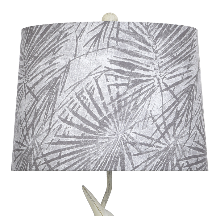 Misty 12\" Table Lamp with Fabric Shade – Villa Grey