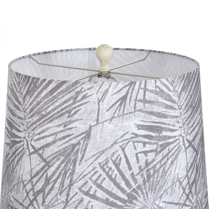 Misty 12\" Table Lamp with Fabric Shade – Villa Grey