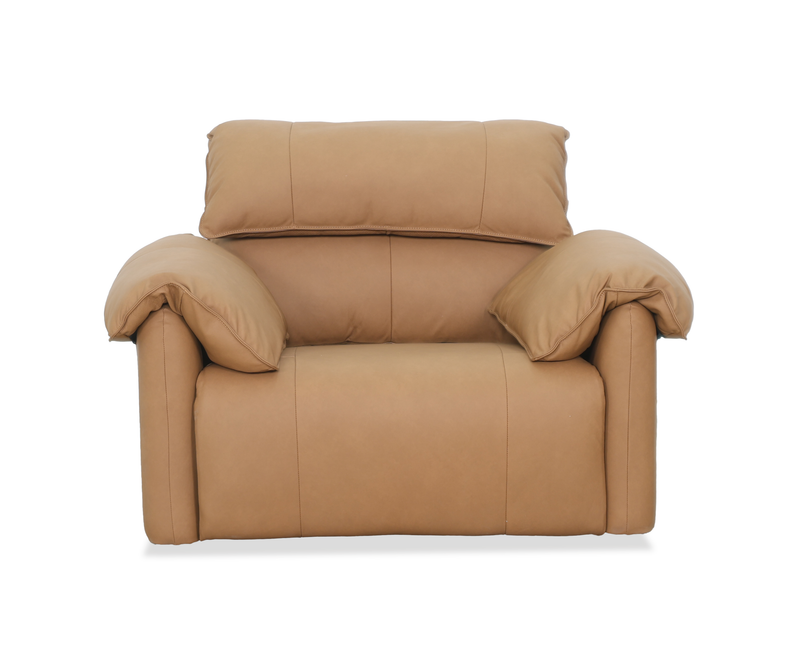 Momento 54\" Genuine Leather Power Reclining Chair – Caramel