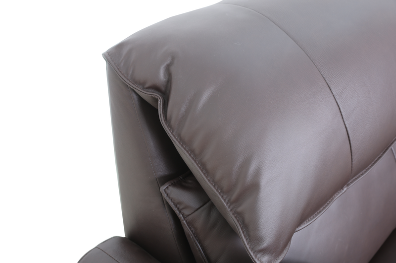 Momento 54\" Genuine Leather Power Reclining Chair – Chocolate