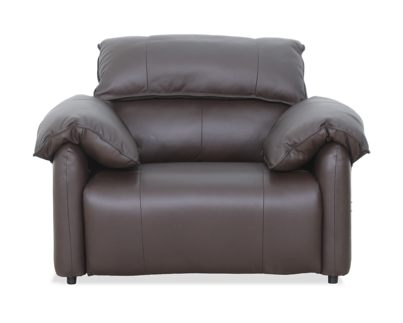 Momento 54\" Genuine Leather Power Reclining Chair – Chocolate