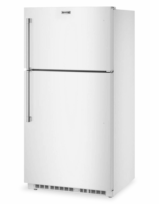 Maytag 33\" 21 Cu. Ft. Wide Top Mount Refrigerator with Garage Mode - White - MRTX5121TW