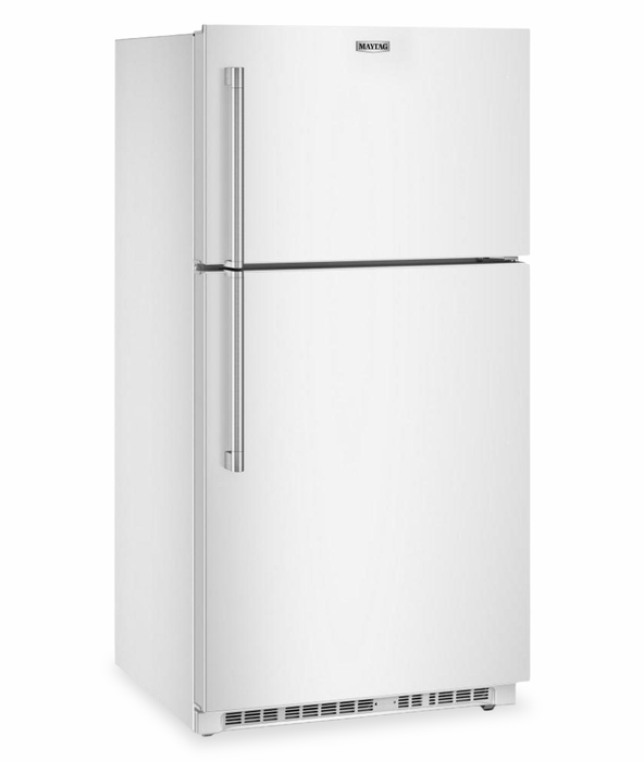 Maytag 33\" 21 Cu. Ft. Wide Top Mount Refrigerator with Garage Mode - White - MRTX5121TW