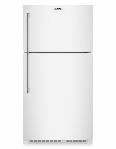 Maytag 33" 21 Cu. Ft. Wide Top Mount Refrigerator with Garage Mode - White - MRTX5121TW | Réfrigérateur Maytag large de 21 pi3 et de 33 po à congélateur supérieur avec mode garage - blanc - MRTX5121TW