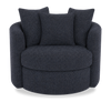 Made in Canada Sofa Lab Customizable Nest 42" Fabric Swivel Accent Chair – Chenille Pacific  | Fauteuil d’appoint pivotant personnalisable Nest de Sofa Lab de 42 po fabriqué au Canada en tissu - Chenille Pacific