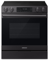 Samsung 6.3 Cu. Ft. Electric Slide In Range with Air Fry Max -  Matte Black Stainless Steel - NSE80H63SEAC