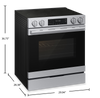 Samsung 6.3 Cu. Ft. Electric Slide In Range with Air Fry Max - Stainless Steel - NSE80H63SRAC | Cuisinière électrique encastrée Samsung de 6,3 pi3 avec friture à air Air Fry Max - acier inoxydable - NSE80H63SRAC