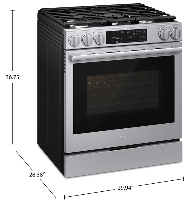Samsung 6 Cu. Ft. Slide-In Convection Range with Air Fry – Stainless Steel - NSG90H60SRAA