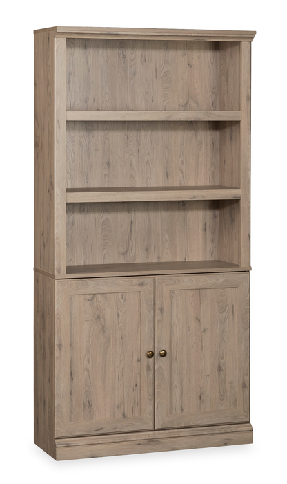 Oryn 35.28” 5-Shelf Bookcase with Storage – Laurel Oak