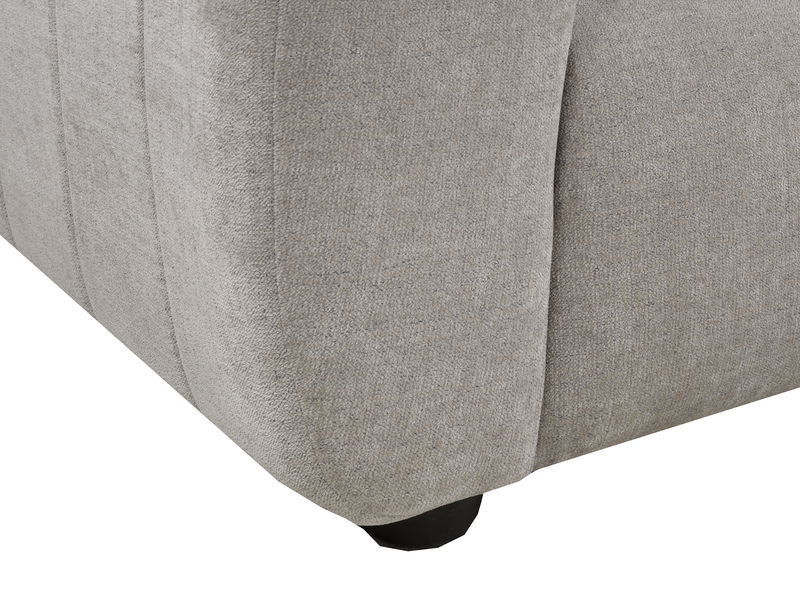 Made in Canada Pebble 70\" Fabric Loveseat with Matching Accent Pillows - Grey
