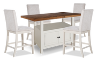 Piper 5pc Counter-Height Dining Set with Table & 4 Chairs, 60-72