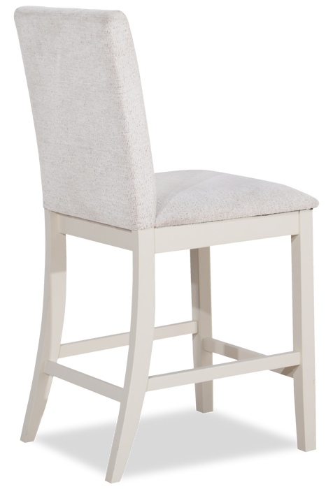 Piper Counter-Height Dining Chair with Vegan-Leather Fabric - Brown 