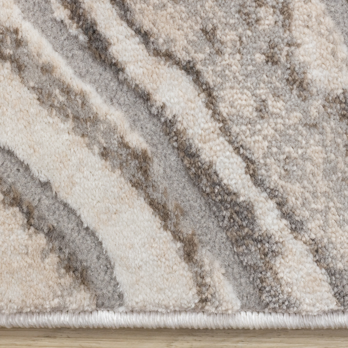 Plasma White Marble Area Rug – 7’10” x 10’6”