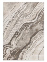 Plasma White Marble Area Rug – 7’10” x 10’6” 