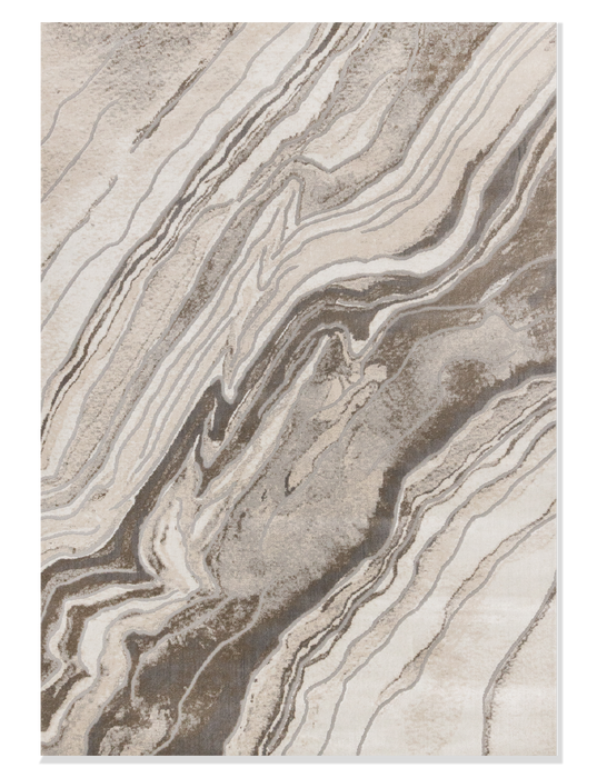 Plasma White Marble Area Rug – 7’10” x 10’6”