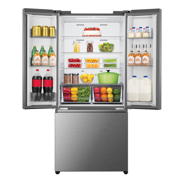 Hisense 32\" 19.3 Cu. Ft. Counter-Depth French Door Refrigerator - Stainless Steel - RF19A3CSEI