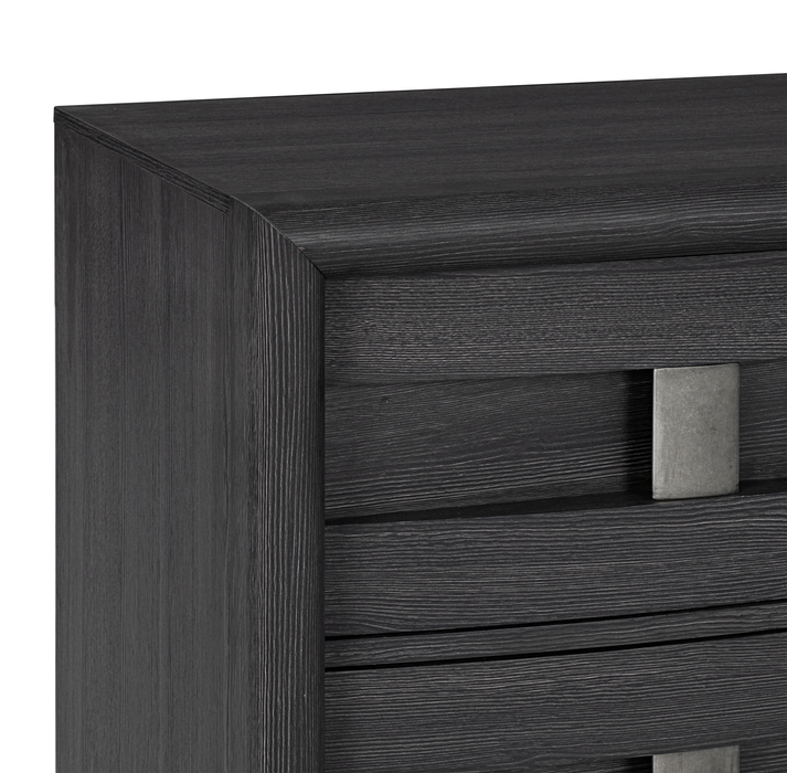 Rocco Bedroom Chest of Drawers, 5-Drawer, 36\"W x 52\"H - Dark Grey