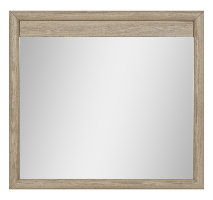 Rocco Bedroom Dresser Mirror - Light Brown 