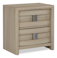 Rocco Bedside 2-Drawer Nightstand with Built-In Charging Port, 25