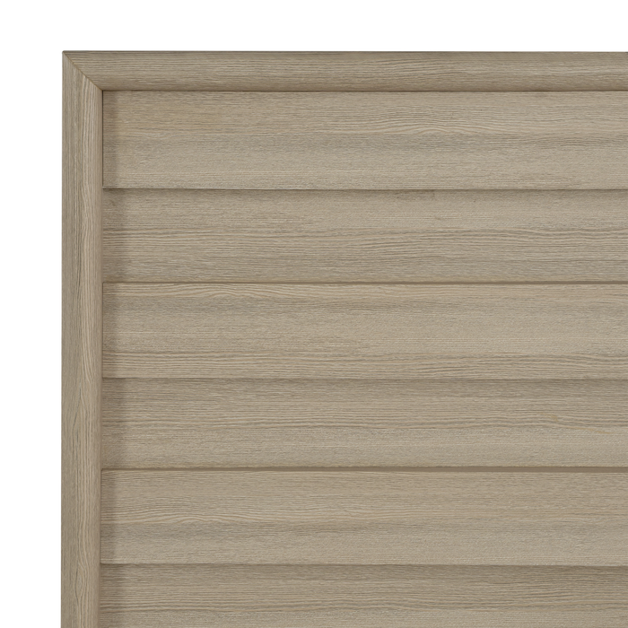 Rocco Storage Bed with 2 Built-In Footboard Drawers & LED Lit Headboard, Light Brown - King Size