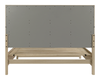 Rocco Storage Bed with 2 Built-In Footboard Drawers & LED Lit Headboard, Light Brown - Queen Size | Lit de rangement Rocco avec 2 tiroirs de pied de lit intégrés et tête de lit illuminée à DEL, brun clair - format grand lit