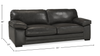 Rodeo 91” Top-Grain Genuine Leather Sofa with Removable Cushions – Charcoal | Sofa Rodeo de 91 po en cuir véritable de qualité supérieure avec coussins amovibles - anthracite